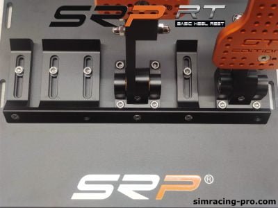 Black heel rest for Sim Racing pedals