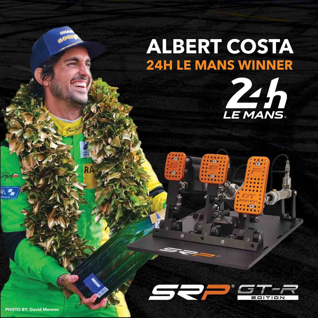 Albert Balboa with SRP SimRacing Pro Pneumatic Pedals