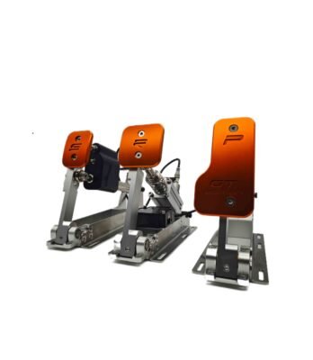 CNC machined AI6061 grey aluminum SRP GT-S pedals for sim racing