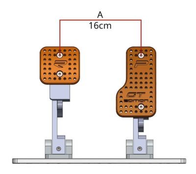 Gray 2P SRP Sim Racing Pedals Assambly Option A