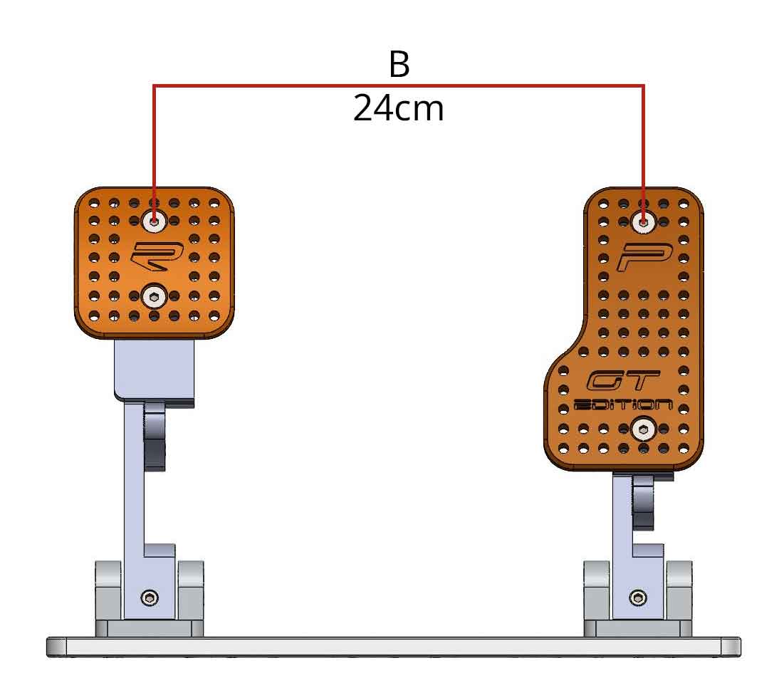 Gray 2P SRP Sim Racing Pedals Assambly Option b