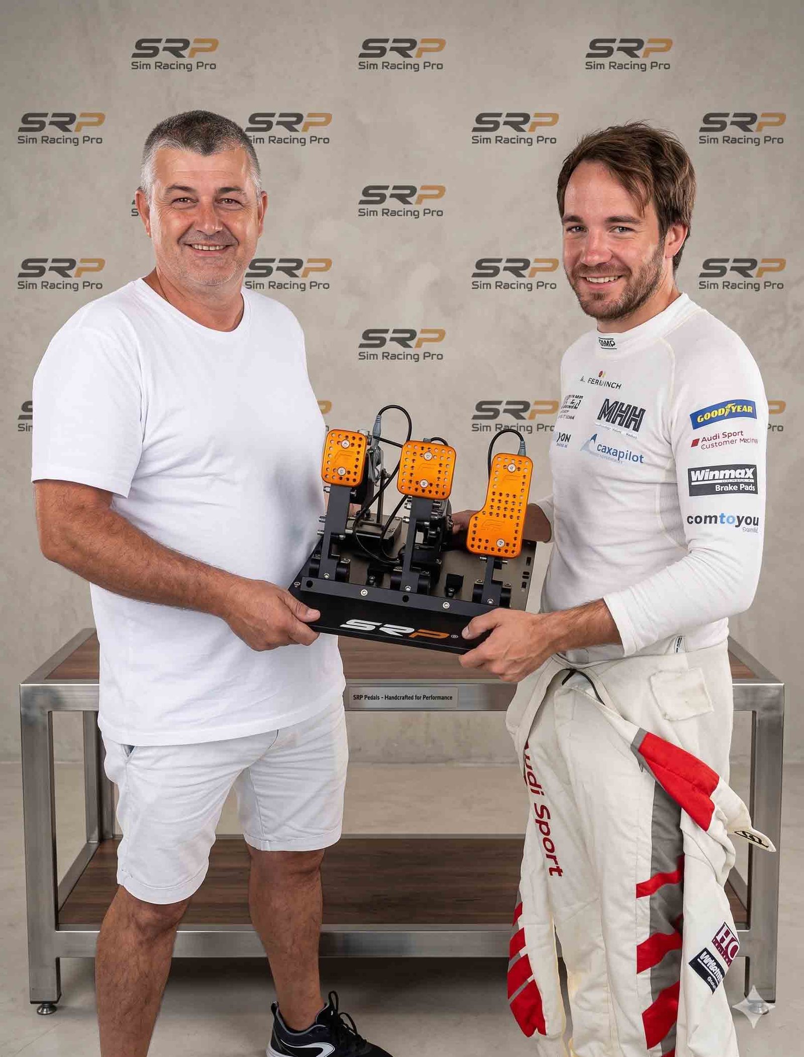 GT3 Pilot Frédéric Vervisch with SRP Pedals