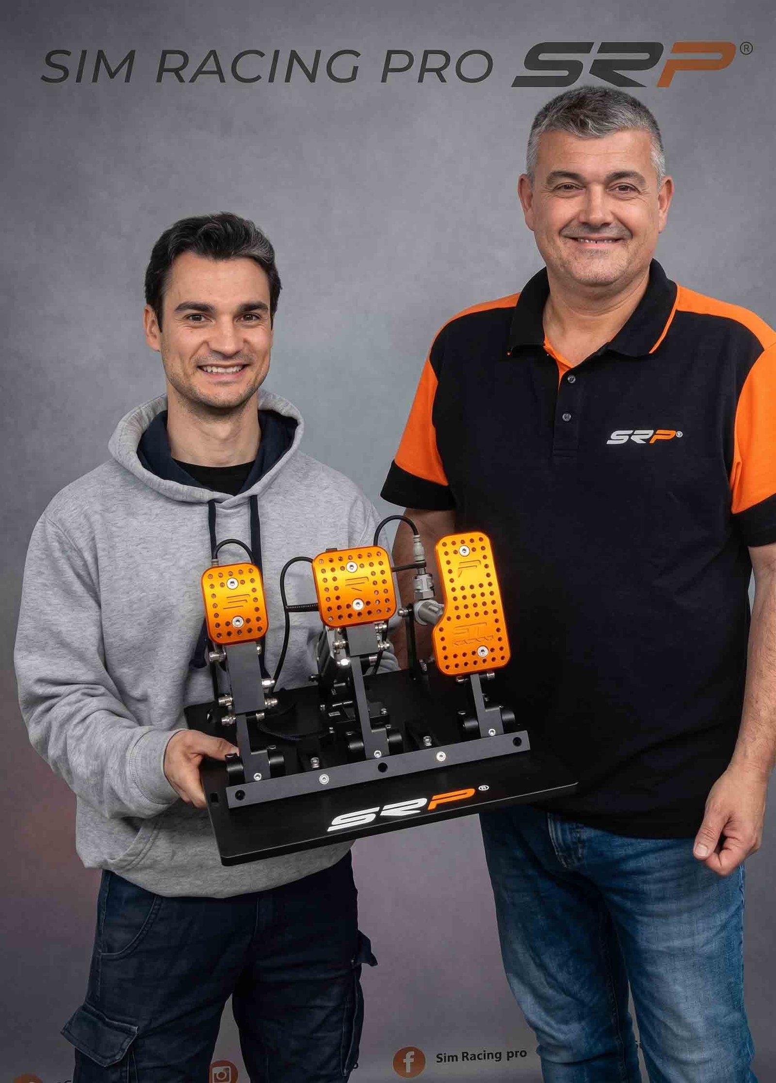 Dani Pedrosa testing SRP Sim Racing Pedals