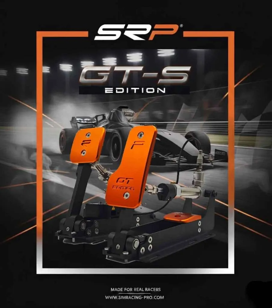 SRP GT-S Pneumatic Sim Racing Pedals — Entry Level Racing Pedals